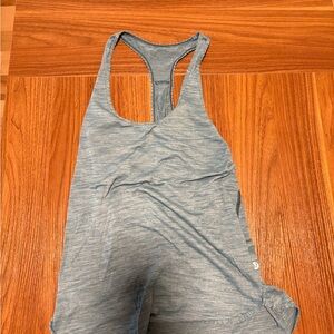 Lululemon Athletica Gray Racerback Fitted Tank Top